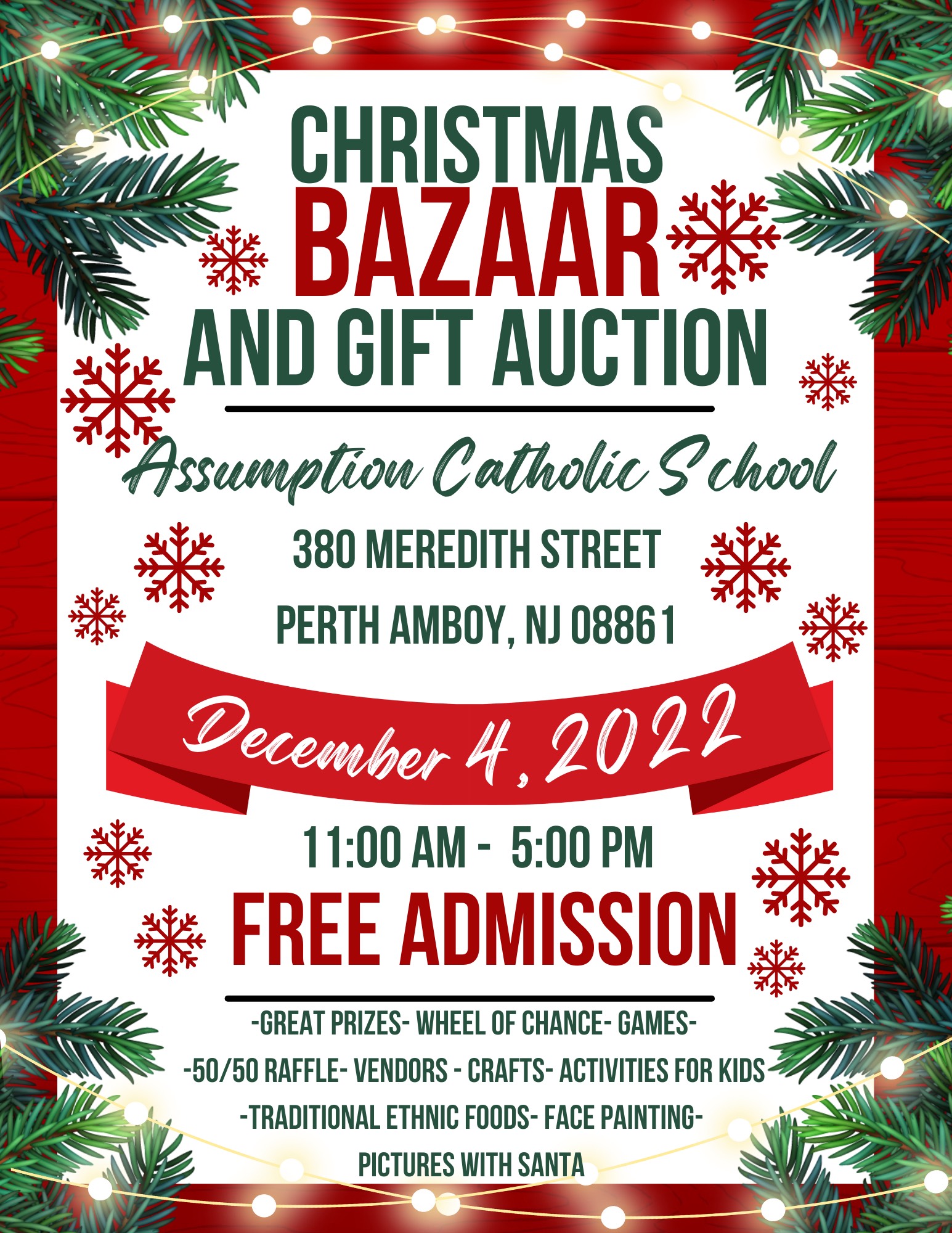 2022 Christmas Bazaar Assumption Catholic Church Perth Amboy, NJ